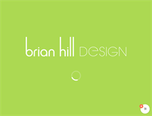 Tablet Screenshot of brianhilldesign.com